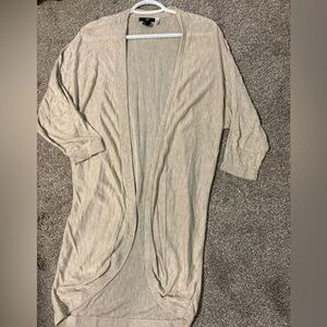 H&M Beige Long Knit Sweater